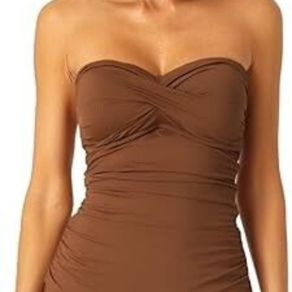 Anne Cole Brown Bikini Top - Picture 4 of 6